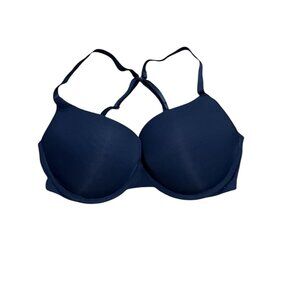 Auden Women's Navy Dark Blue Padded Contour Underwire Bra Size: 34DD